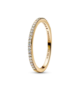 Pandora Era 14k Gold Lab-grown Diamond Half Eternity Pavé Band Ring