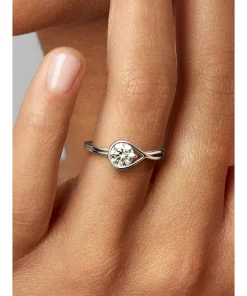 Alternative view of FINAL SALE - Pandora Infinite 14k White Gold Lab-grown Diamond Ring