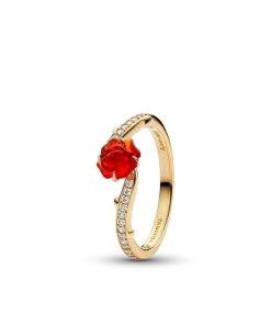 Disney Beauty and the Beast Enchanted Rose Ring