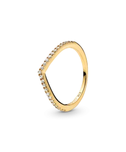 Sparkling Wishbone Ring