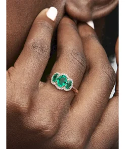 Alternative view of FINAL SALE - Three Stone Vintage Ring