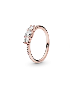 FINAL SALE - Clear Three-Stone Ring