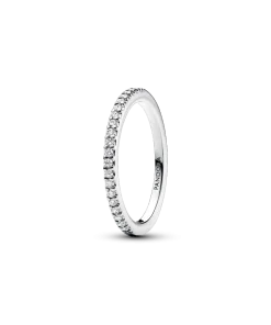 Alternative view of Classic Sparkling Band Ring Set