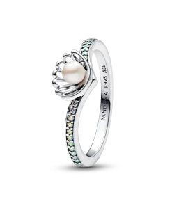 Disney Princess Ariel Shell Treated Freshwater Cultured Pearl Ring