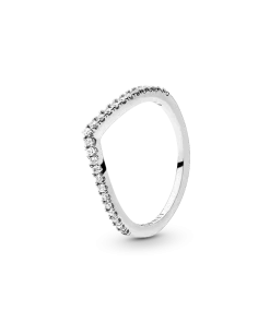 Sparkling Wishbone Ring