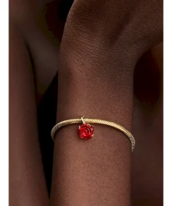 Alternative view of Disney Beauty and the Beast Enchanted Rose Dangle Charm