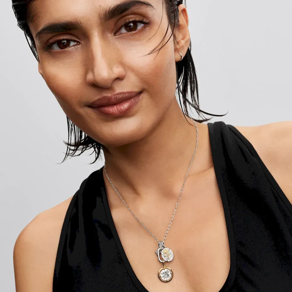 Cupid Medallion Charm Necklace Set - Image 11