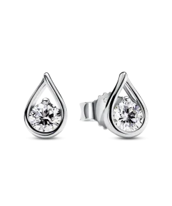 Pandora Infinite Sterling Silver Lab-grown Diamond Earrings