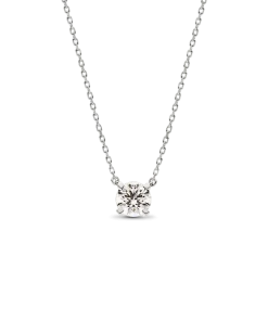 Pandora Era 14k White Gold Lab-grown Diamond Pendant Necklace
