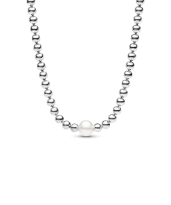 Treated Freshwater Cultured Pearl & Beads Collier Necklace