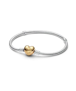Heart Clasp Snake Chain Bracelet
