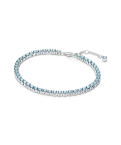 Sparkling Light Blue Tennis Bracelet