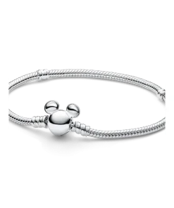 Disney Mickey Mouse Clasp Moments Snake Chain Bracelet