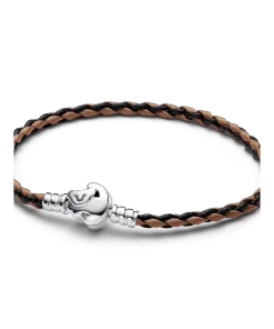 Disney The Lion King Clasp Pandora Moments Braided Leather Bracelet