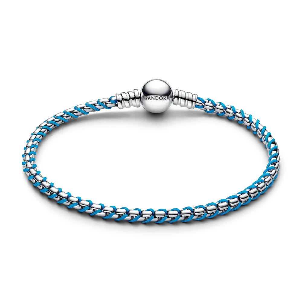 Blue Cord Snake Chain Bracelet - Image 5