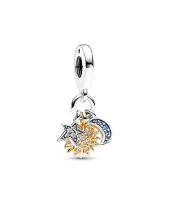 Two-tone Celestial Triple Dangle Charm