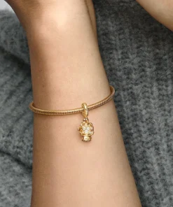 Alternative view of Heart Snowflake Snow Globe Dangle Charm