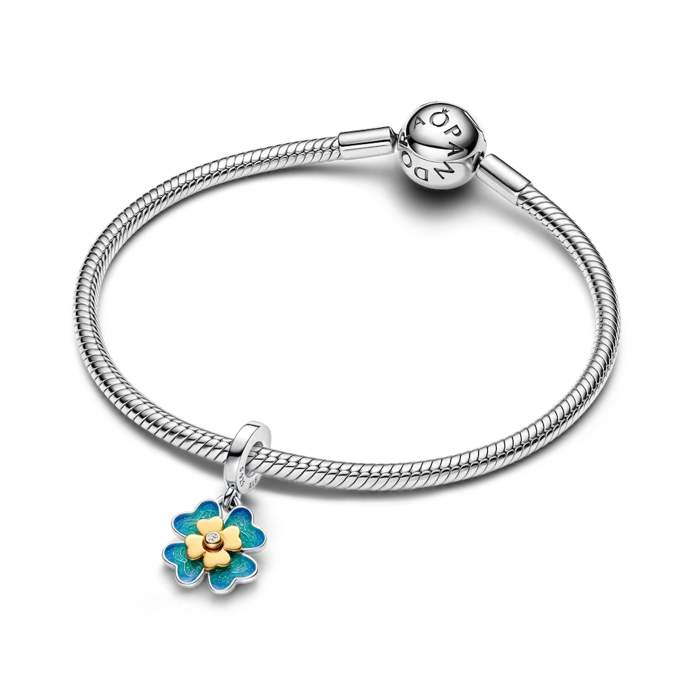 2025 Four Leaf Clover Lab-Grown Diamond Dangle Charm - Image 5