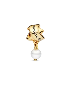 Treated Freshwater Cultured Pearl Ribbon Charm