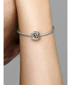 Alternative view of November Honey Eternity Circle Charm