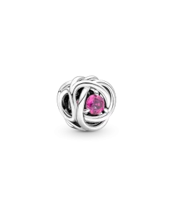 October Pink Eternity Circle Charm