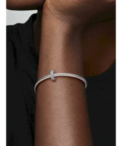 Alternative view of Clear Sparkle Spacer Charm