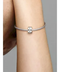 Alternative view of Clear Sparkling Row Clip Charm