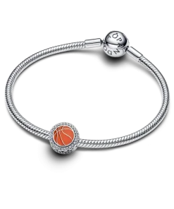 Alternative view of Engravable Basketball Charm