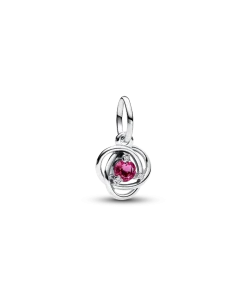 Pink Eternity Circle Dangle Charm