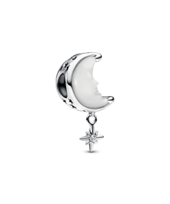 Moon & North Star Charm