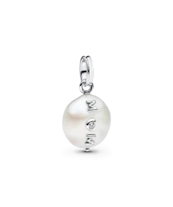 Treated Freshwater Cultured Baroque Pearl Mom Dangle Charm