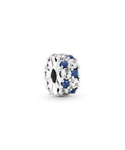 Clear & Blue Sparkling Clip Charm