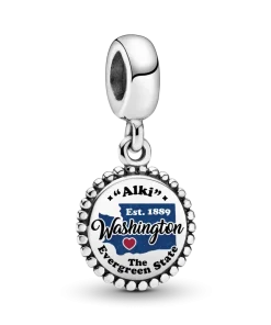Washington Map Dangle Charm