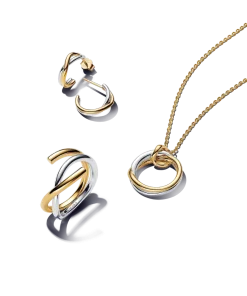 Entwined together necklace set