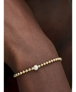 Alternative view of Treated Freshwater Cultured Pearl & Beads Bracelet