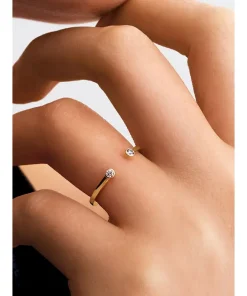 Alternative view of Pandora Era Bezel Lab-Grown Diamond Open Ring