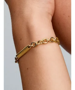 Alternative view of Engravable Bar Link Bracelet