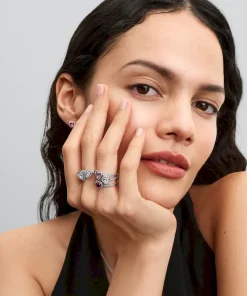 Alternative view of Elevated Pink Heart Ring