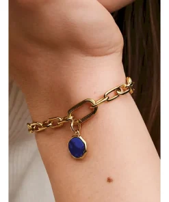 Alternative view of Blue Engravable Mini Medallion Charm