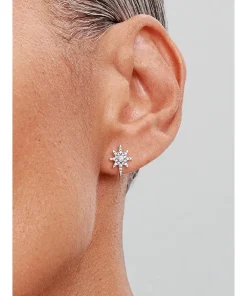 Alternative view of Sparkling North Star Stud Earrings